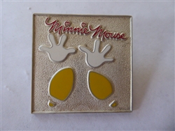 Disney Trading Pins 5240 DCA - Handprint and Footprint in Cement Series (Minnie) Silver Prototype