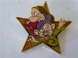 Disney Trading Pin 52617 DisneyShopping.com - Gold Star Series (Grumpy & Dopey)