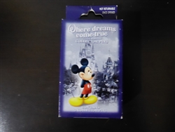 Disney Trading Pin 52807 Where Dreams Come True - Card Collection - 2 Pin Set - Sealed Box