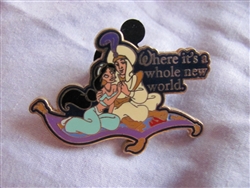 Disney Trading Pin  52808: Where Dreams Come True - Card Collection - 2 Pin Set - Aladdin & Jasmine Only