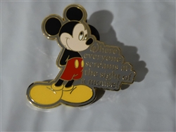 Disney Trading Pin Where Dreams Come True - Card Collection - Mickey Mouse