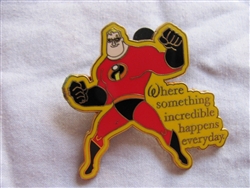 Disney Trading Pin 52812: Where Dreams Come True - Card Collection - 2 Pin Set - Mr. Incredible Only