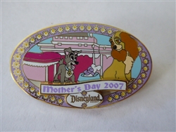 Disney Trading Pin   53855 DLR - Mother's Day 2007 - Lady and the Tramp