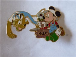 Disney Trading Pins 54520     DS - Disney Shopping - May Flowers Mystery 4 Pin Box Set (Mickey & Pluto Only)