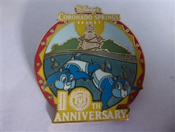 Disney Trading Pin 55780 WDW - Disney's Coronado Springs Resort - 10th Anniversry (Chip & Dale)