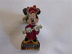 Disney Trading Pin 5595 DL Class of 2001 Graduating Minnie silver prototype