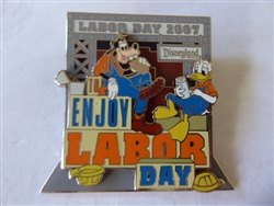 Disney Trading Pin  56413 DLR - Labor Day 2007 - Donald Duck and Goofy