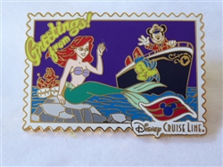 Disney Trading Pin 56457 DCL - Greetings - Ariel and Friends