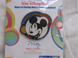 Disney Trading Pin 56603: WDW - United Way Participant 2007 - Mickey Mouse