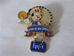 Disney Trading Pins 5673 Epcot - 4th of July 2001 (Minnie Mouse) Dangle
