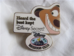 Disney Trading Pin 56985: DVC - Best Kept Secret (Timon)