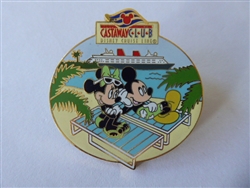 Disney Trading Pin 57256     DCL - Castaway Club - Lanyard and 2 Pin Set (Gift) Aqua Lounge & Light Green Bow Pin Only