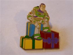 Disney Trading Pin 58151 DLR - A Disney-Pixar Holiday - Mystery Tin 4 Pin Set (Buzz Lightyear Only)