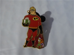 Disney Trading Pin  58154 DLR - A Disney-Pixar Holiday - Mystery Tin 4 Pin Set (Mr. Incredible Only)