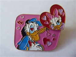 Disney Trading Pin 5820     M&P - Donald & Daisy Duck - Birthday - Heart