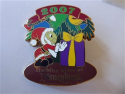 Disney Trading Pin 58386     DL - Jiminy Cricket Dressed as Santa - Pinocchio - Holiday Time - Tour