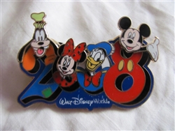 Disney Trading Pin 58795: WDW - Dated 2008 - Pivoting Character Heads