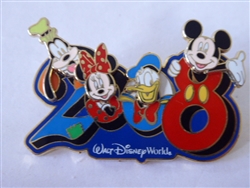 Disney Trading Pin  58795 WDW - Dated 2008 - Pivoting Character Heads -  Artist Proof