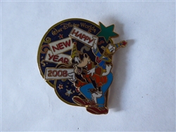 Disney Trading Pin 59378 WDW Happy New Year 2008 - Goofy & Donald