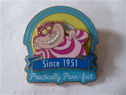 Disney Trading Pin 59590 WDW - Gold Card Character Tag Line (Cheshire Cat - Practically Purr-fect)