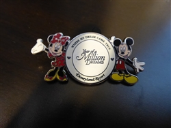Disney Trading Pin 59625 DLR - Year of a Million Dreams - Where My Dream Came True - Mickey and Minnie Mouse 2008