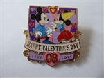Disney Trading Pin 59793     DLR Cast Member - Valentine's Day 2008 - Minnie & Mickey