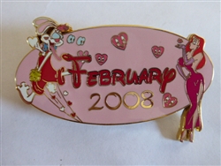 Disney Trading Pins 59865 DisneyShopping.com - Calendar Series - February 2008 - Roger & Jessica Rabbit (Jumbo)