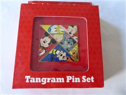 Disney Trading Pin 59971 Tangram Pin Set - Mickey Mouse and Friends