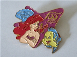 Disney Trading Pin 6022     M&P - Ariel & Flounder - The Little Mermaid - 100 Years of Magic