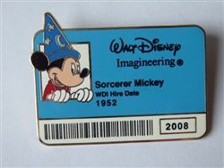 Disney Trading Pin 60295     WDI - I.D. Badge Series 2 - Sorcerer Mickey