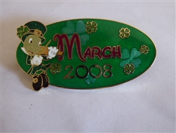 Disney Trading Pins 60387 DisneyShopping.com - Calendar Series - March 2008 - Jiminy Cricket (Jumbo)