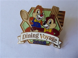 Disney Trading Pin 60754     TDR - Chip and Dale - Dining Voyage 2008 - Miracosta Hotel - Ambassador Hotel - TDL