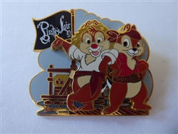 Disney Trading Pin 60945     DLR - Pirate's Lair on Tom Sawyer Island - Chip and Dale - Chipmunks on Raft