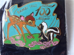 Disney Trading Pin   6103 M&P - Bambi & Flower - 100 Years of Magic