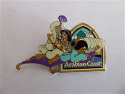 Disney Trading Pin 6153 Tokyo Disney SEA Arabian Coast Aladdin & Jasmine on the magic carpet