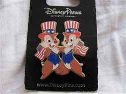 Disney Trading Pin 61626: Patriotic Chip 'n' Dale - Flags and Hats