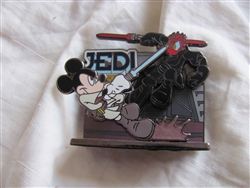 Disney Trading Pin 62446: DLR - Mickey's Pin Odyssey 2008 - Diorama - Jedi Mickey vs. Darth Donald