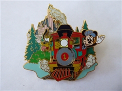 Disney Trading Pin 62665 DLR - Mickey's Pin Odyssey 2008 - Mickey and Pluto on Disneyland® Railroad