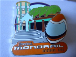 Disney Trading Pin  63543     DLR - Mickey's Pin Odyssey 2008 - Mark VII Monorail Pin Set (Monorail Orange Only)