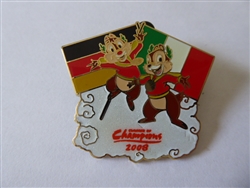 Disney Trading Pin  63581 Summer of Champions - Chip and Dale with German and Italian Flags