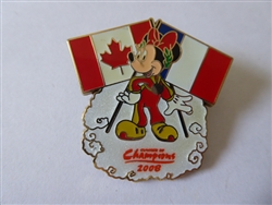 Disney Trading Pin   63582 Summer of Champions - Minnie Mouse with Canadian and French Flags