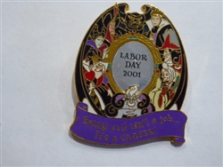 Disney Trading Pin 6407 Villains - Evil Career (Labor Day 2001)