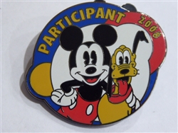 Disney Trading Pins United Way Participant 2008 - Mickey Mouse and Pluto