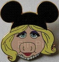 Disney Trading Pin Muppets with Mouse Ears - Miss Piggy