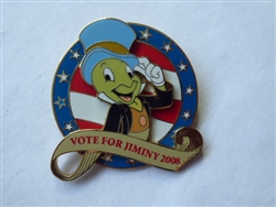 Disney Trading Pin  64474 Vote for... 2008 - Jiminy Cricket