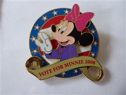 Disney Trading Pin 64476     Vote for Minnie 2008 - USA Flag - Stars