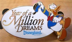 Disney Trading Pins 64498: DLR - Year of a Million Dreams (Donald Duck) Gift