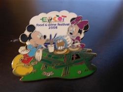 Disney Trading Pin 65006 EPCOT® INTERNATIONAL FOOD AND WINE FESTIVAL 2008 - MICKEY AND MINNIE