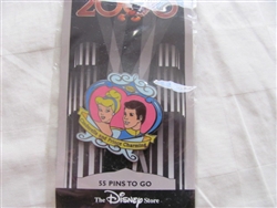 Disney Trading Pin 651: DS - Countdown to the Millennium Series #56 (Cinderella and Prince Charming)