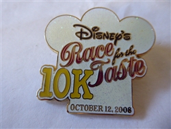 Disney Trading Pin  65704 WDW - Disney's Race for the Taste 2008 10K - Logo